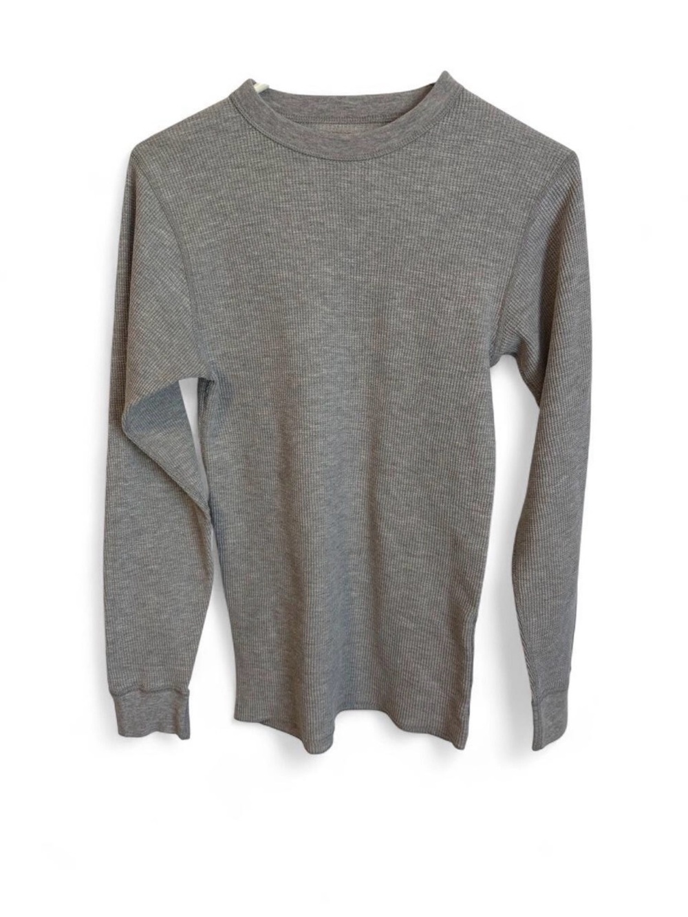 Hanes Long Sleeve Thermal Tee in Gray